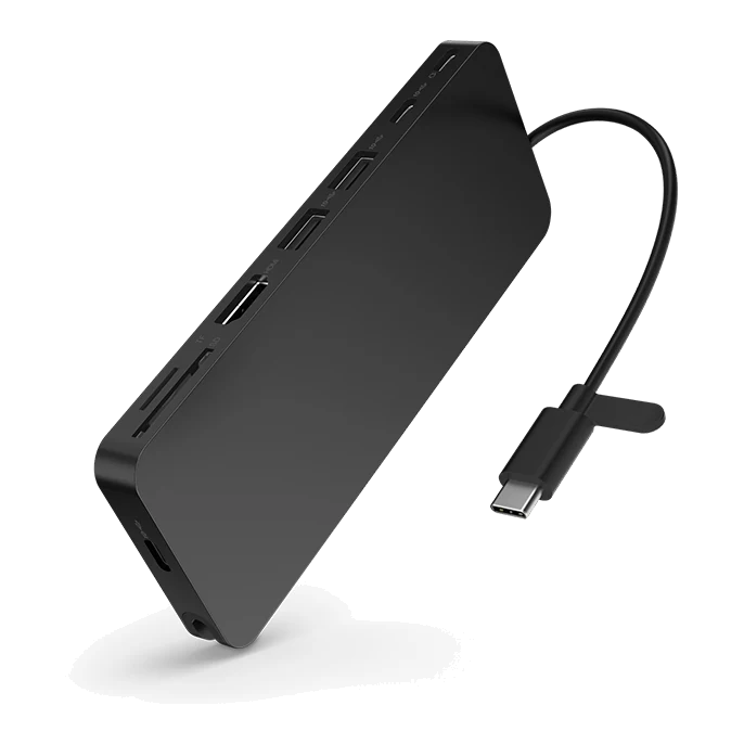 Hub De Puertos Portatil Lenovo, Delgado, Interfaz: Usb-c, Color Eclipse Black (negro)