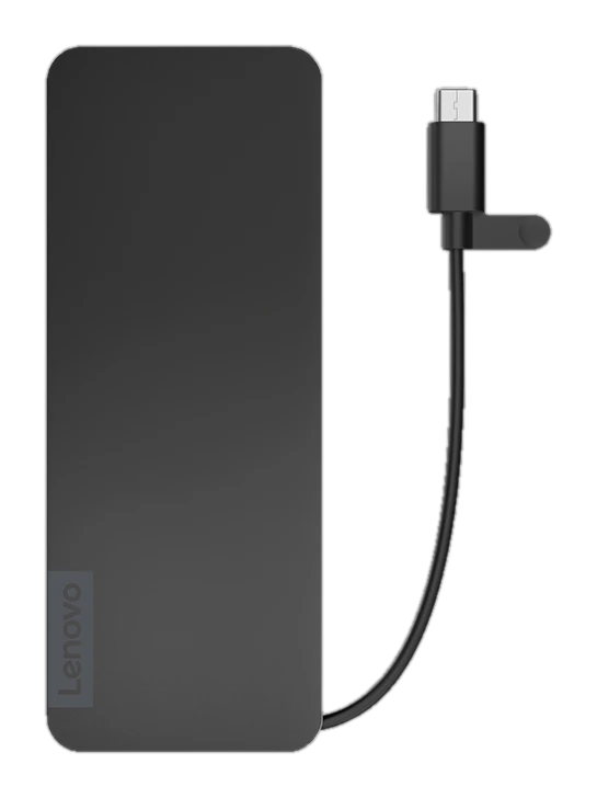 Hub De Puertos Portatil Lenovo, Delgado, Interfaz: Usb-c, Color Eclipse Black (negro) — vista 2