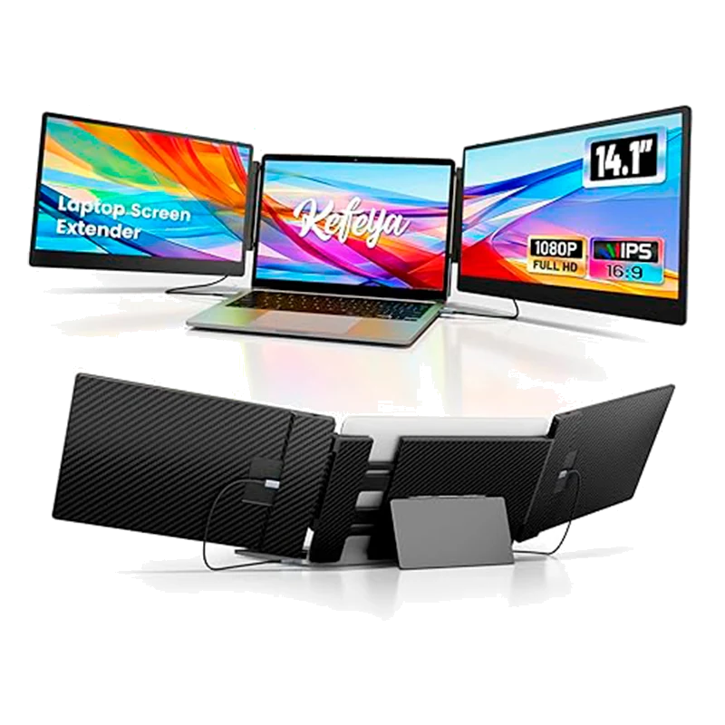 Extensor Dual De Monitor 14" Para Portatiles De 13"-17", Fhd (1920x1080), Ips, Usb-c/hdmi