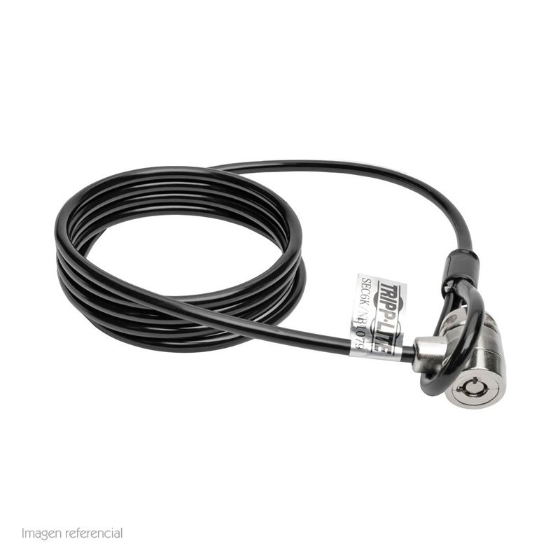Cable De Seguridad Con Llave Para Laptop Tripp-lite Sec6k, 1.83 M, Negro.