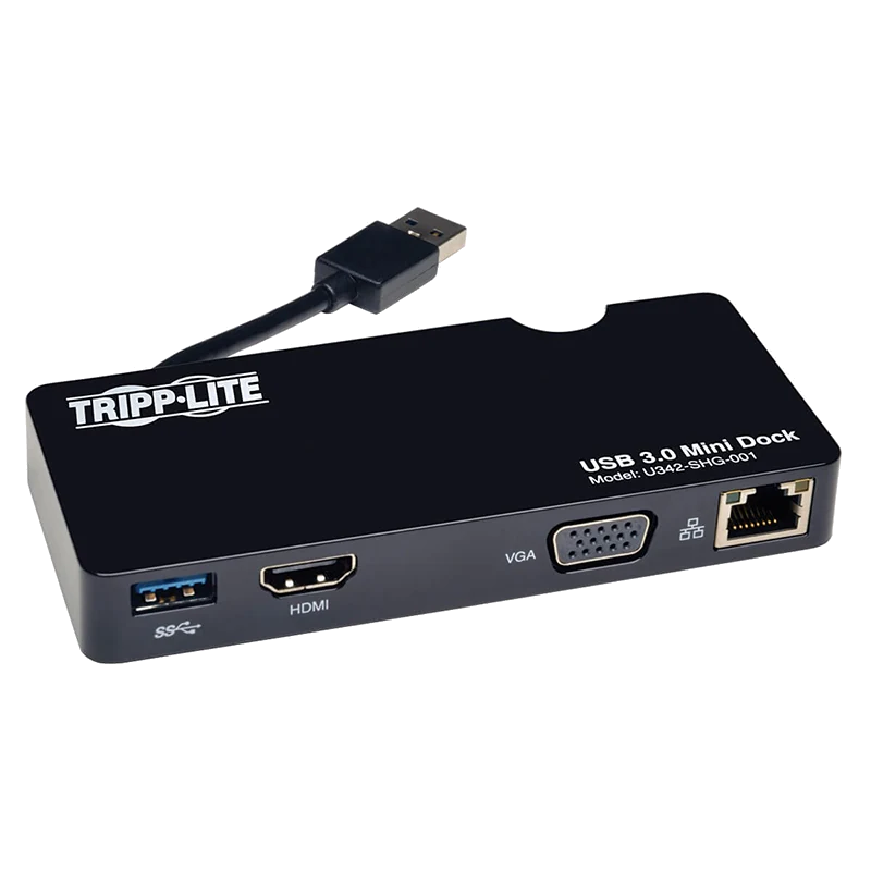 Tripp Lite Series Estación De Conexión Mini Usb 3.x (5 Gbps) Con Hdmi Y Vídeo Vga, Gbe