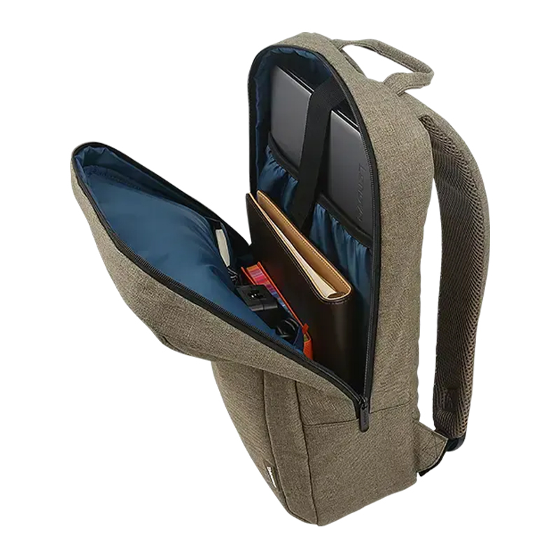 Mochila Casual Lenovo Para Laptop De Hasta 15.6 B210, Color Verde — vista 2