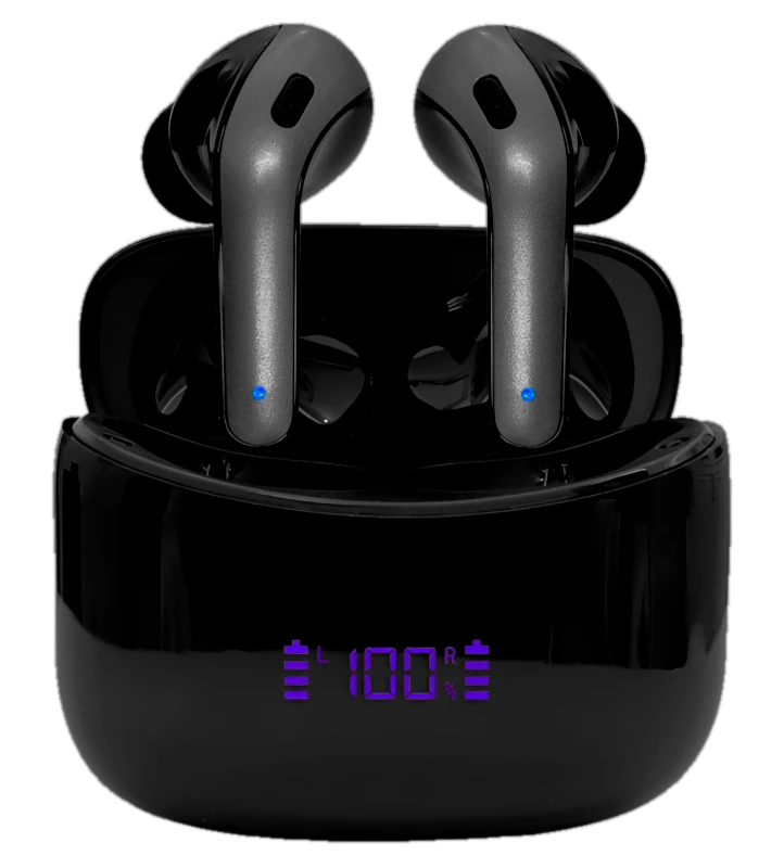 Audífonos Teros Te-8074n, Bluetooth, Tws, Negro — vista 2
