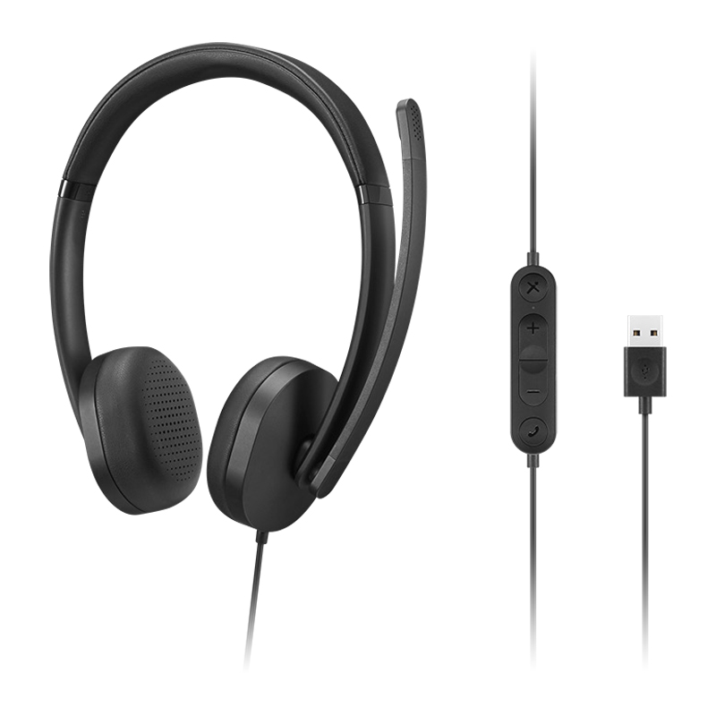 Auriculares Stereo Con Micrófono Lenovo Gen 2, Interfaz Usb-a