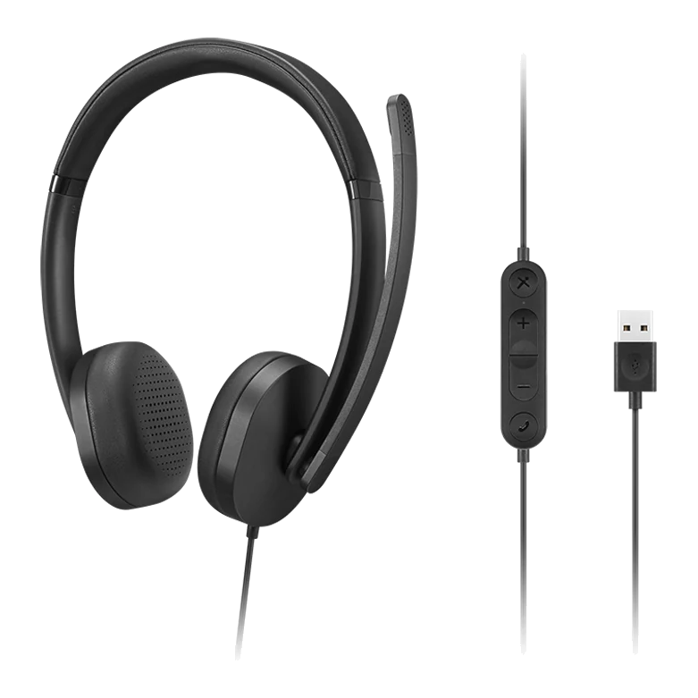 Auriculares Stereo Con Micrófono Lenovo Gen 2, Interfaz Usb-a