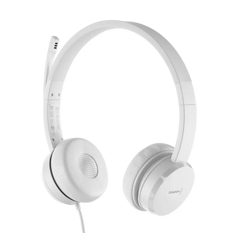 Auriculares Estereo Con Microfono Lenovo 110, Interfaz Usb Tipo-a, Color Cloud Grey (gris) — vista 2