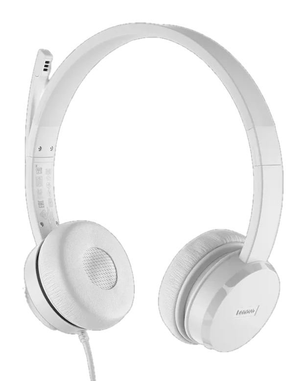 Auriculares Estereo Con Microfono Lenovo 110, Interfaz Usb Tipo-a, Color Cloud Grey (gris) — vista 2