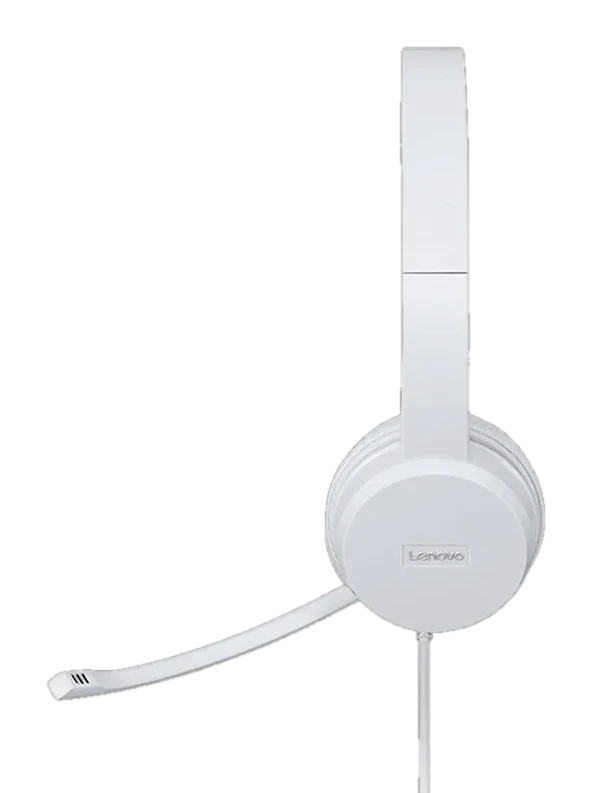 Auriculares Estereo con Microfono Lenovo 110, Interfaz USB Tipo-A, Color Cloud Grey (Gris)