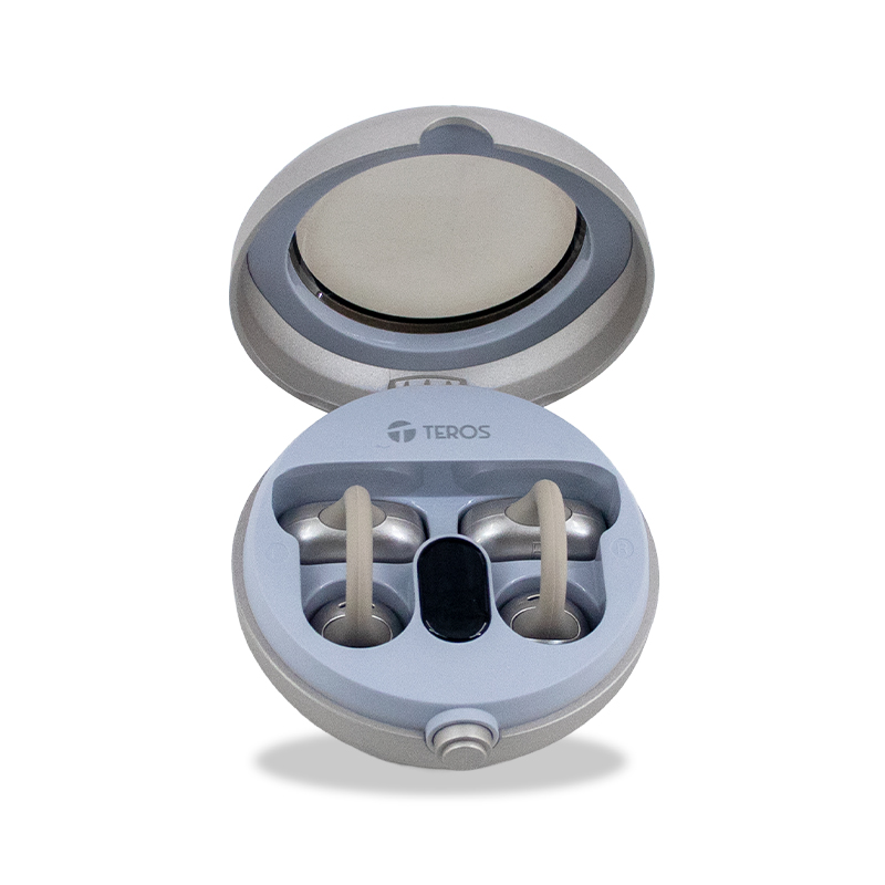 Audífonos Inalámbricos Teros Te80712ne, Bluetooth, Carga Tipo C, Natural Titanium — vista 2
