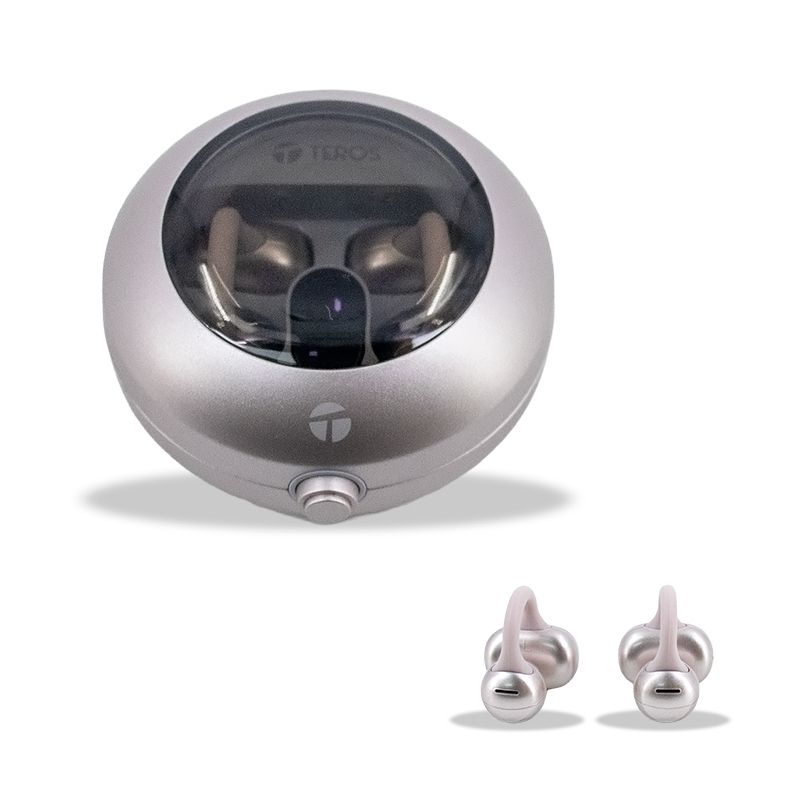 Audífonos Inalámbricos Teros Te-80712rs, Bluetooth, Carga Tipo C, Rose Titanium