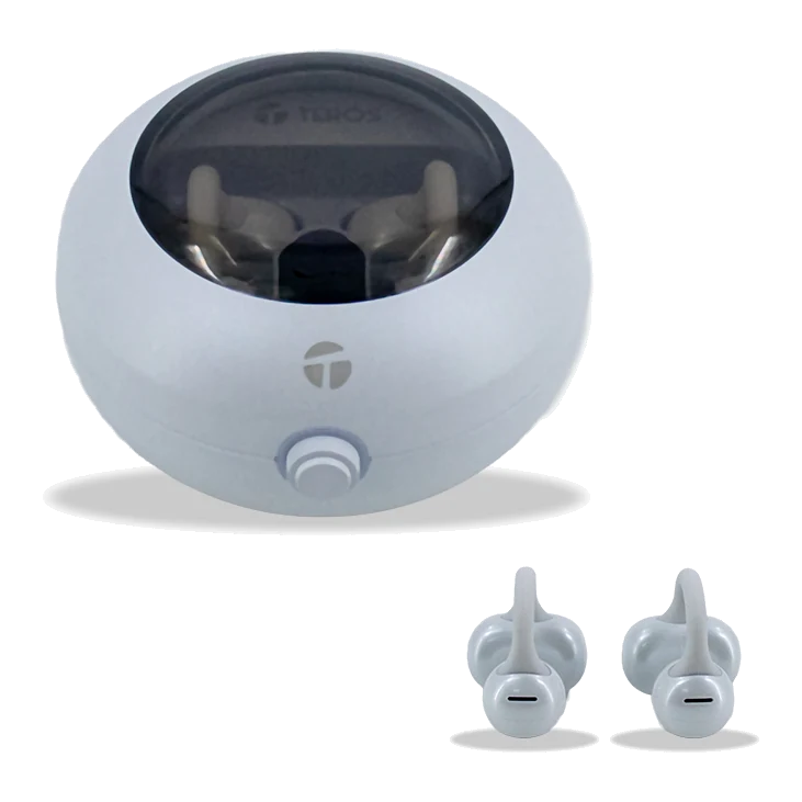 Audífonos Inalámbricos Teros Te-80712w, Bluetooth, Carga Tipo C, Blanco Titanium