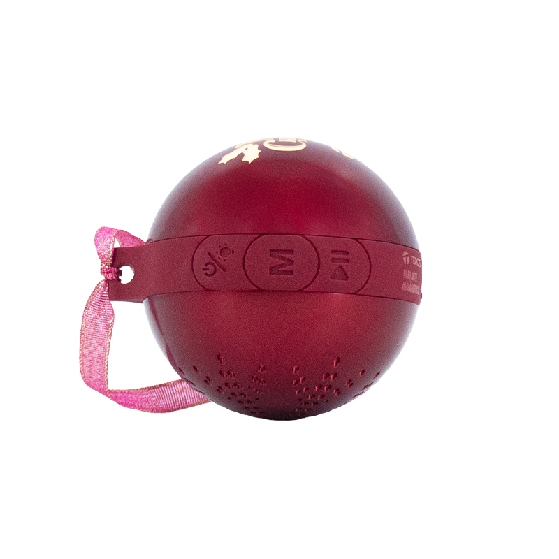 Parlante Inalámbrico Merry Christmas Teros Te-6018r, Bluetooth 5.3, Tipo Usb-c, Color Rojo — vista 2