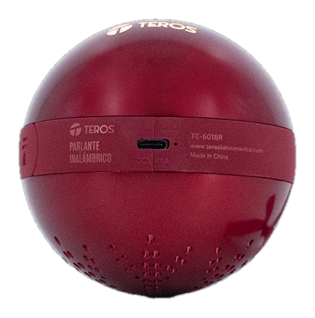 Parlante Inalámbrico Merry Christmas TEROS TE-6018R, Bluetooth 5.3, Tipo USB-C, Color Rojo