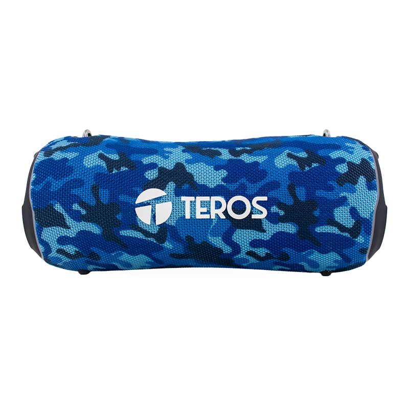 Parlante Teros Ultra Te-6046bm, Bt 5.3, Rgb, Tws, Color Azul Militar Camuflado — vista 2