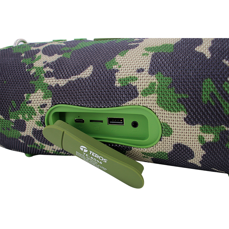 Parlante Ultra Te-6046g, Color Verde Militar Camuflado, 40 W — vista 2