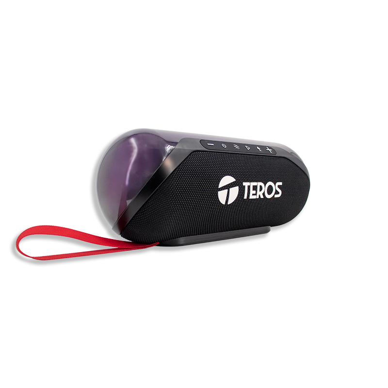 Parlante Inalámbrico Teros TE6047N, 20W, BT: 5.3, Iluminación RGB, Color Negro