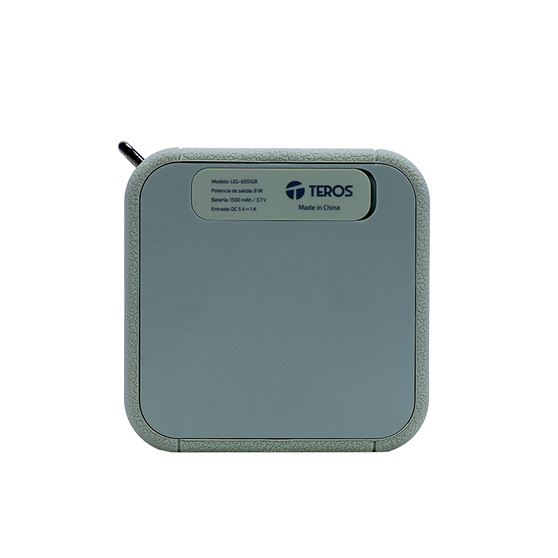 Parlante inalámbrico TEROS Legacy 6051, 8W, BT 5.3, 1500 mAh, USB, TF, Aux, Verde