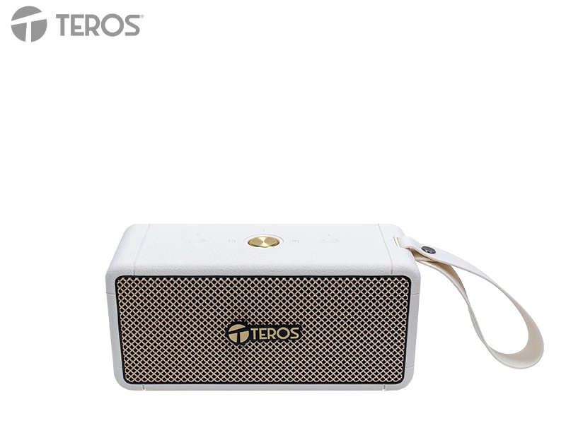 Parlante Inalámbrico Teros Legacy 6052, 40w, Bt 5.3, 4000 Mah, Usb, Tf, Aux, Beige