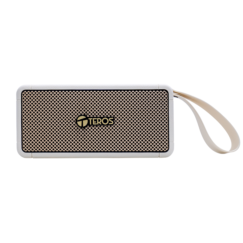 Parlante inalámbrico TEROS Legacy 6052, 40W, BT 5.3, 4000 mAh, USB, TF, Aux, Beige