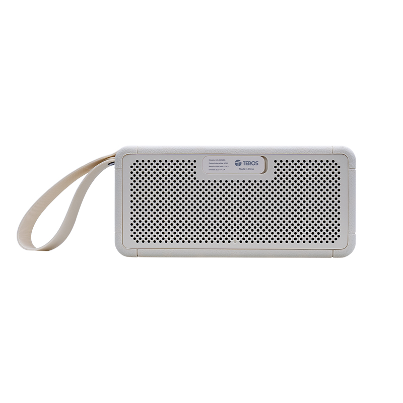 Parlante inalámbrico TEROS Legacy 6052, 40W, BT 5.3, 4000 mAh, USB, TF, Aux, Beige
