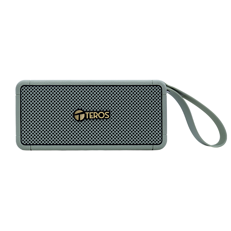 Parlante inalámbrico TEROS Legacy 6052, 8W, BT 5.3, 4000 mAh, USB, TF, Aux, Verde