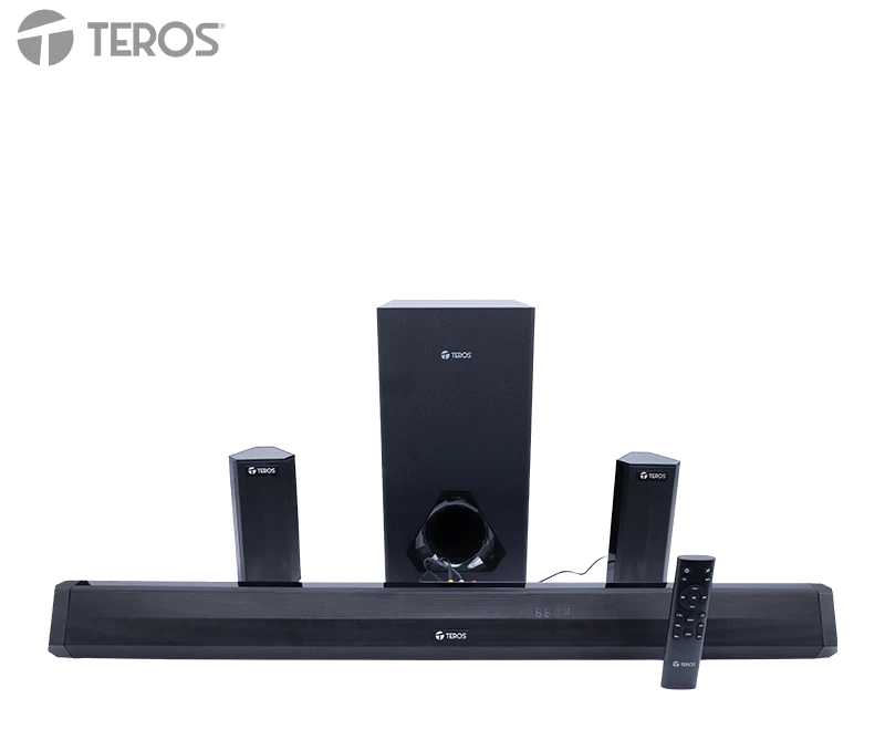 Sistema De Audio 5.1 Con Barra De Sonido Teros Legacy 6053, 200w, Bt, Usb, Micrófono