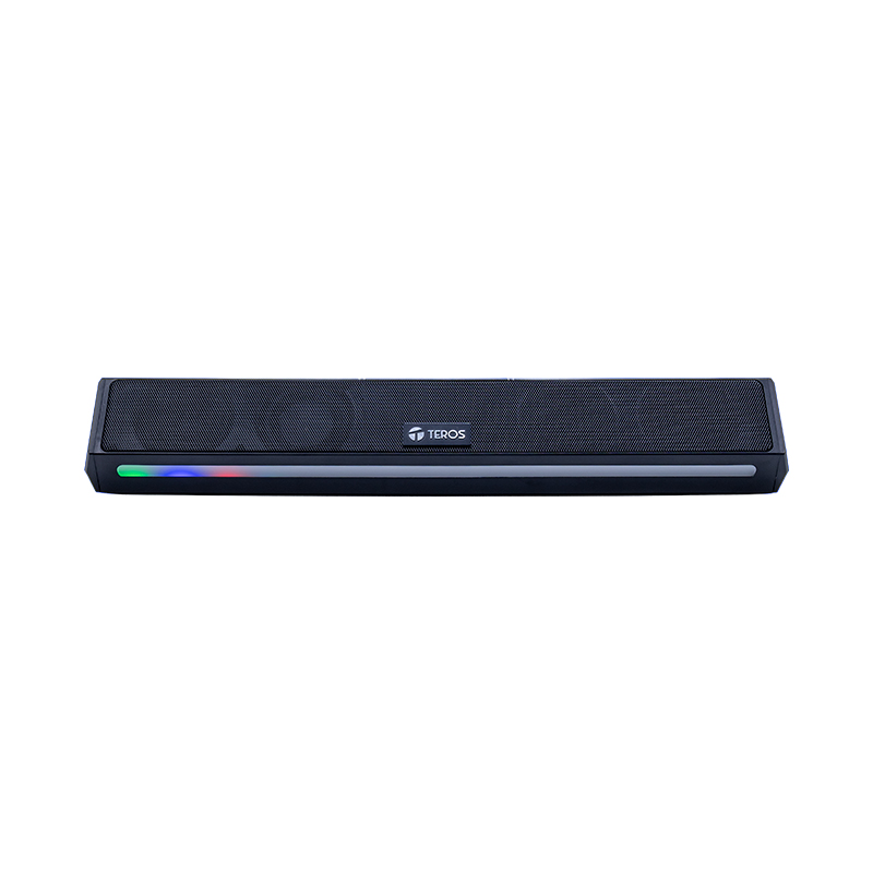 Barra de sonido portátil inalámbrico TEROS VIBE 6054, BT 6, 20W, USB-C, Iluminación LED