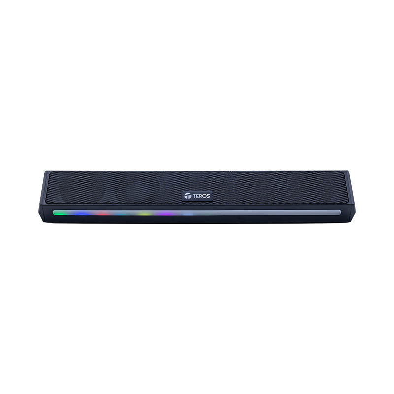 Barra de sonido portátil inalámbrico TEROS VIBE 6054, BT 6, 20W, USB-C, Iluminación LED