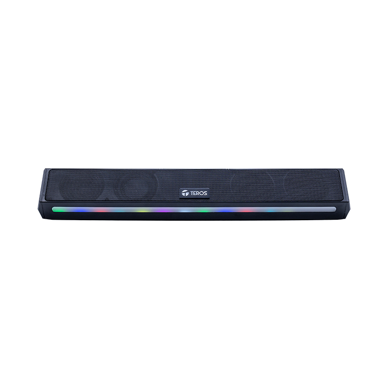 Barra de sonido portátil inalámbrico TEROS VIBE 6054, BT 6, 20W, USB-C, Iluminación LED