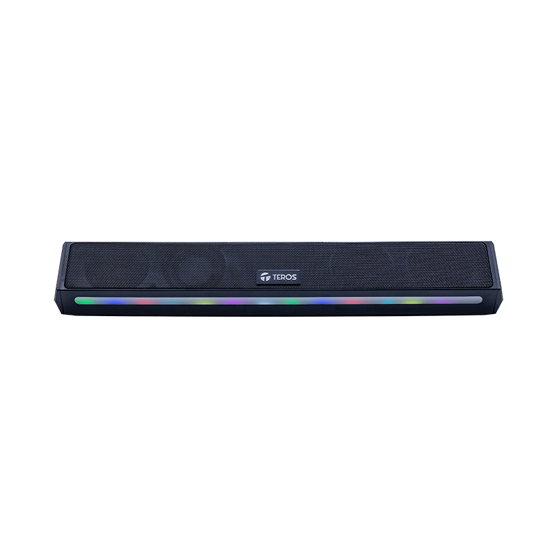 Barra de sonido portátil inalámbrico TEROS VIBE 6054, BT 6, 20W, USB-C, Iluminación LED