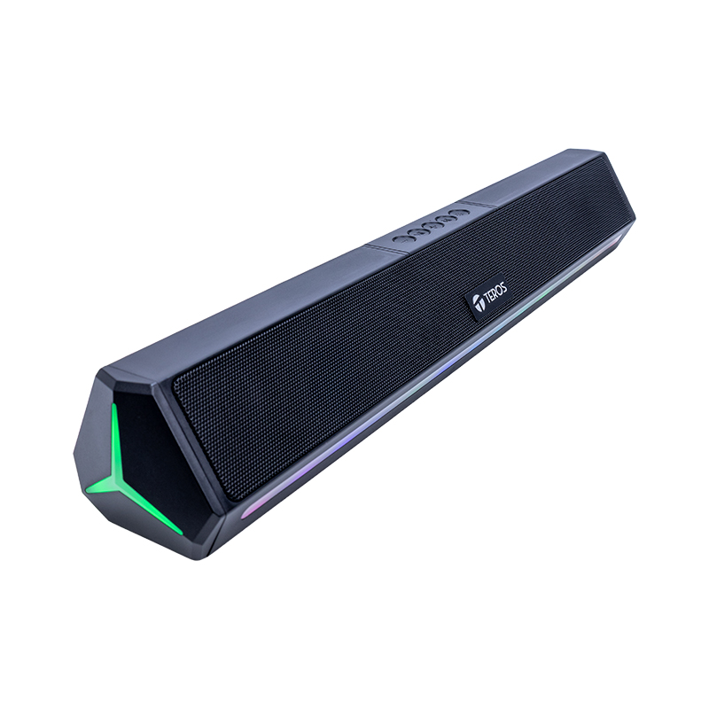 Barra de sonido portátil inalámbrico TEROS VIBE 6054, BT 6, 20W, USB-C, Iluminación LED