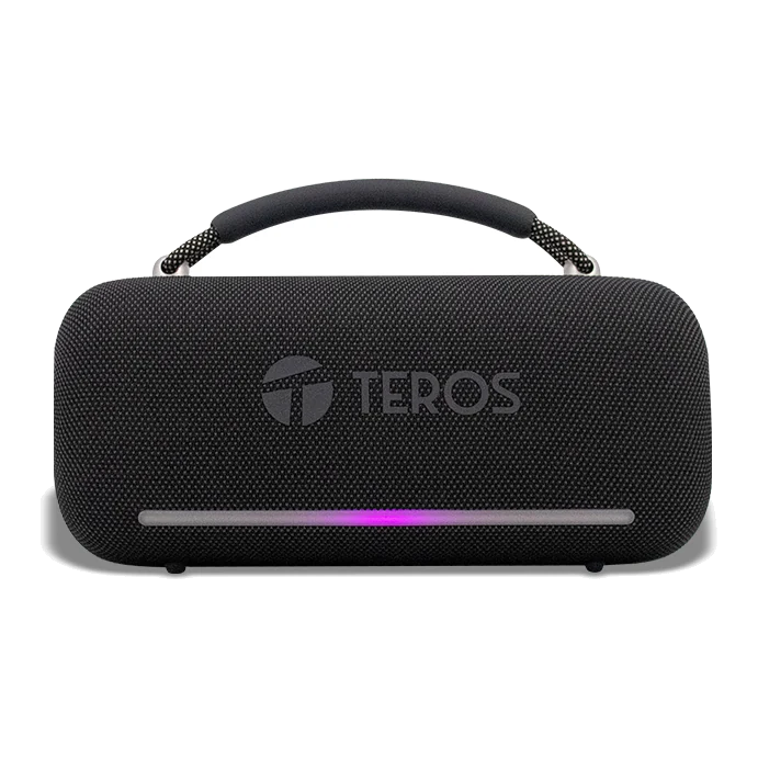 Parlante Inalámbrico Teros Vibe 6049, 60w, Bt 5.3, 4000 Mah, Usb, Luces Led, Negro