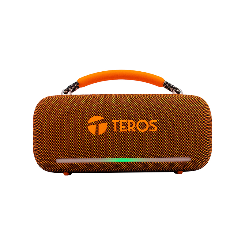 Parlante Inalámbrico Teros Vibes Vb-6049, 60w, Bt 5.3, 4000 Mah, Usb, Luces Led, Orange — vista 2