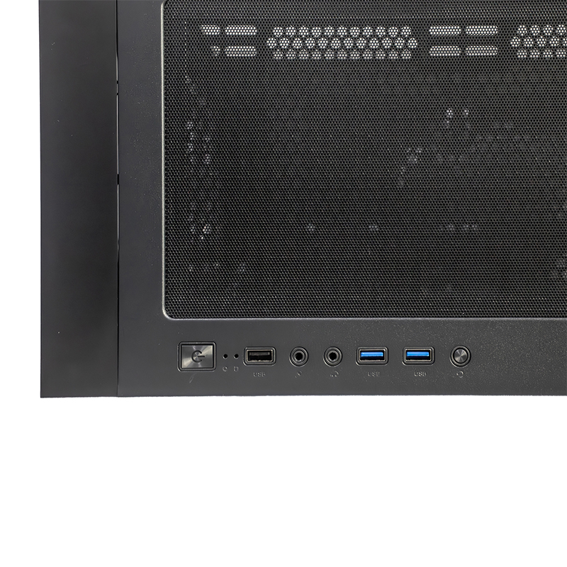 Case sin fuente Gamer TEROS TE-1330G, ITX, M-ATX, ATX, E-ATX, 3.5" y 2.5", Negro