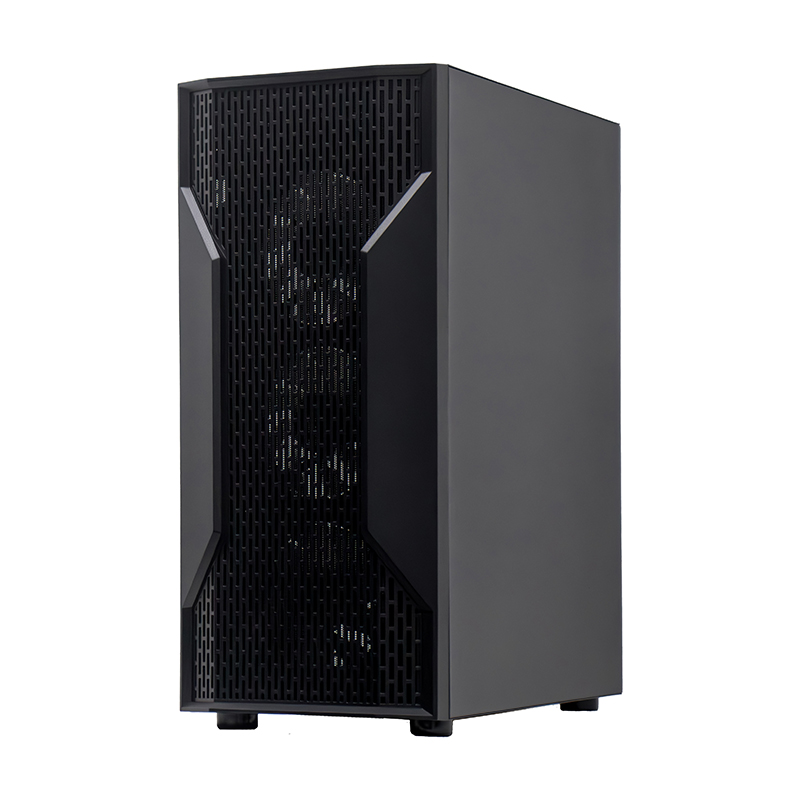 Case sin fuente gamer TEROS TE-1332G, ITX, M-ATX, ATX, 3.5" y 2.5", negro