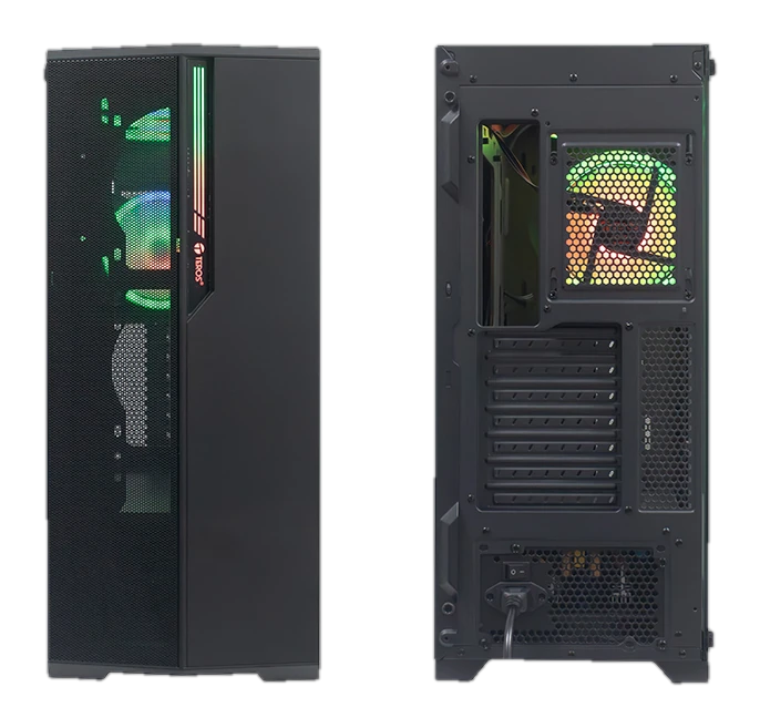 Case Gamer Teros TE1175N, Mid Tower, Negro, USB 3.0, USB 2.0, Audio.