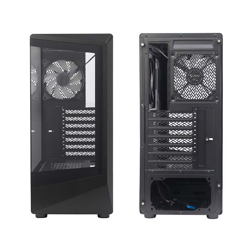 Case Gamer Teros Te-1321g, Mid Tower, Usb 3.0 / Usb 2.0, Audio, Ventilador Rgb, Negro — vista 2