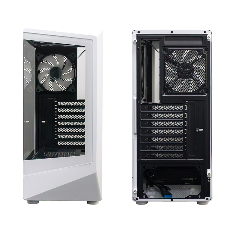 Case Gamer Teros Te-1322g, Mid Tower, Usb 3.0 / Usb 2.0, Audio, Ventilador Rgb, Blanco — vista 2