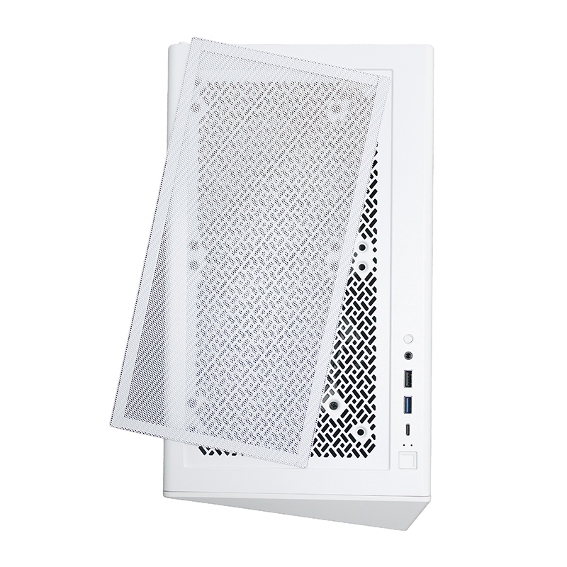Case gamer TEROS TE-1322G, Mid Tower, USB 3.0 / USB 2.0, audio, ventilador RGB, blanco