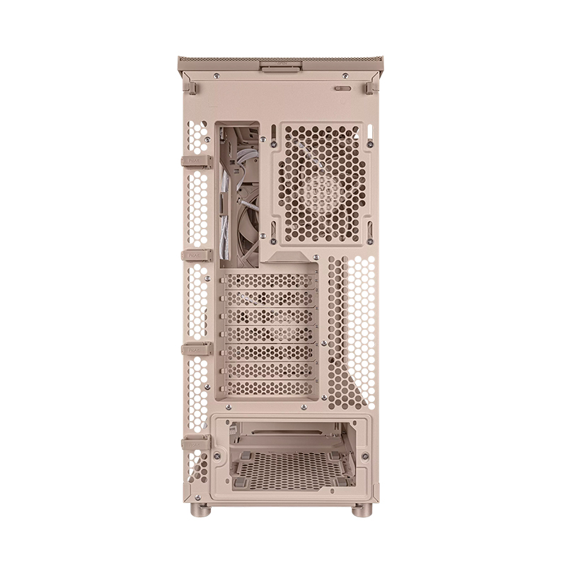 Case ASUS ProArt PA401 Wood Edition Beige - Tempered Glass Panel