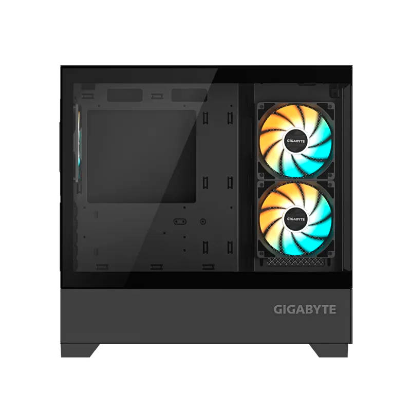 Case Gigabyte Gb-c201p Panoramic, Mid Tower, Compatible Con Mini-itx/m-atx, Color Negro — vista 2