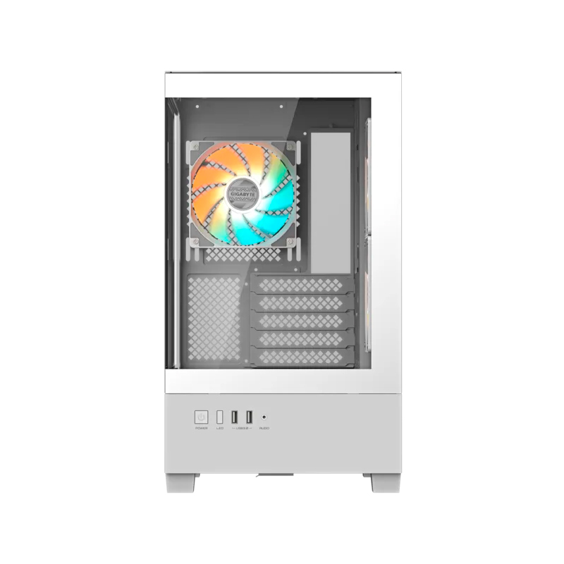 Case Gigabyte Gb-c201p Panoramic, Mid Tower, Compatible Con Mini-itx/m-atx, Color Blanco — vista 2