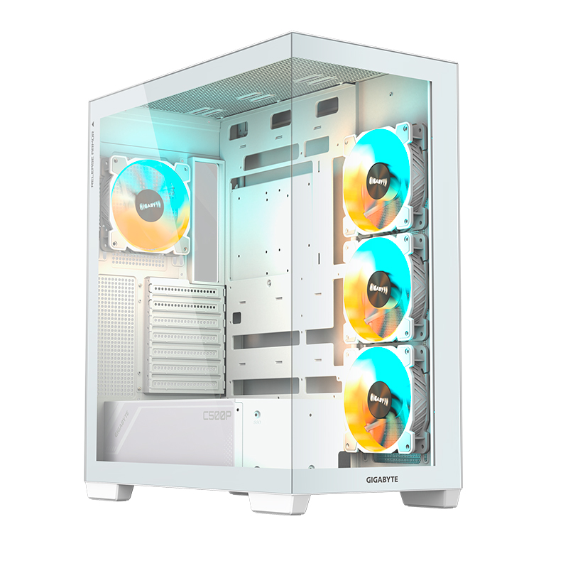 Case Gigabyte C500 Panoramic Stealth Ice, Mid Tower
