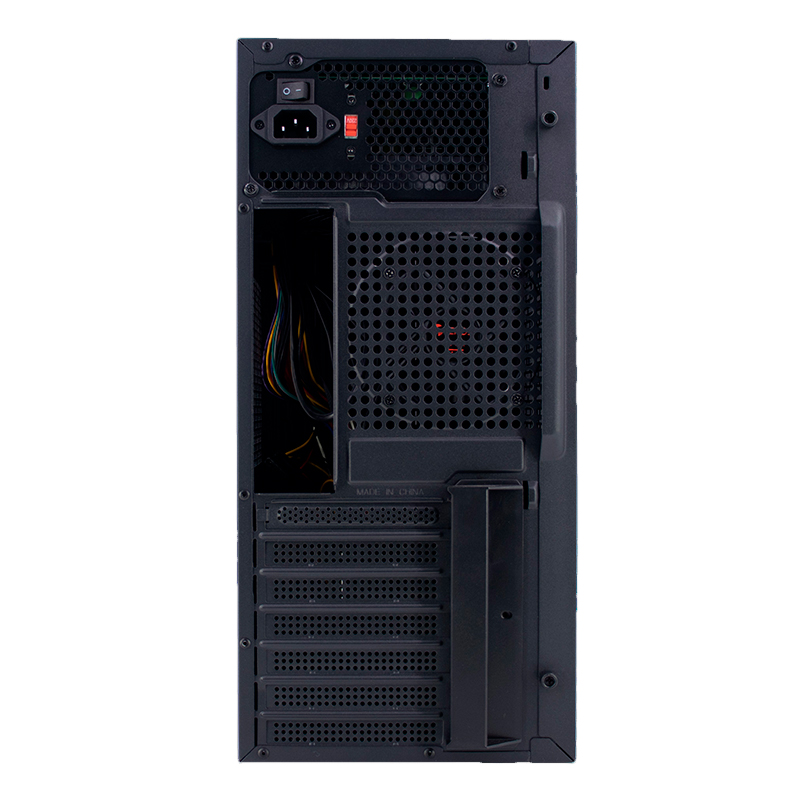 Case TEROS TE-1036S, Factor de forma ATX, 250 W, USB 3.0 / 2.0, audio, negro.