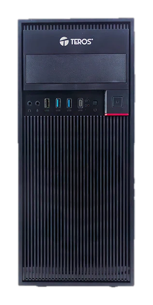 Case Gamer Teros Te-1319g, Mid Tower, 450w, Usb 3.0 / 2.0, Audio, Negro — vista 2