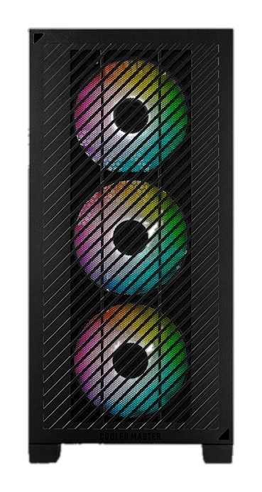 Case Cooler Master Elite 301, Minitower, Negro, Atx, Usb 3.2 Gen 1 Tipo-c / Tipo-a, Audio — vista 2