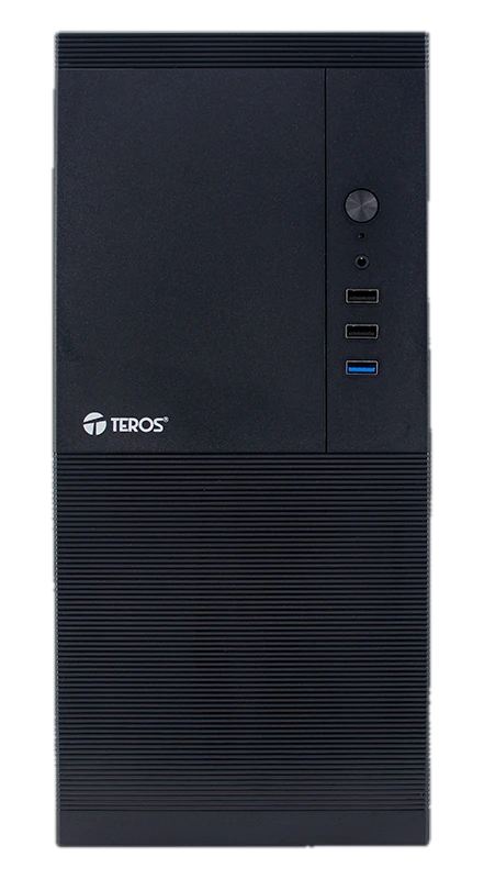 Case Teros Te-1033s, Mini Tower Atx, 250 W, Usb 3.0 / 2.0, Audio Hd, Negro — vista 2