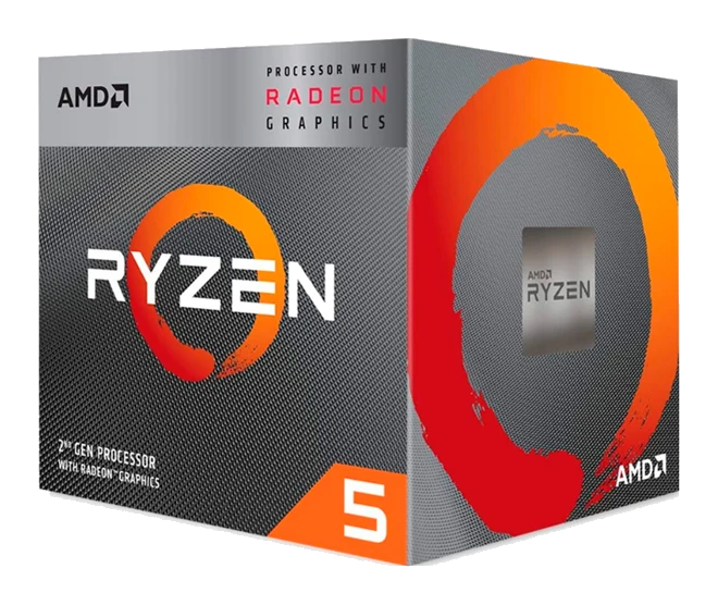 Procesador Amd Ryzen 5 3400g, 3.70 / 4.20 Ghz, 4mb L3, 4 Core, Am4, 12nm, 65w.