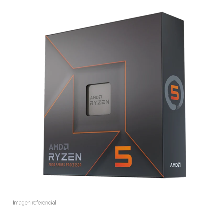 Procesador Amd Ryzen 5 7600x 4.7/5.3ghz, 32mb L3, 6-core, Am5, 5nm, 105w.