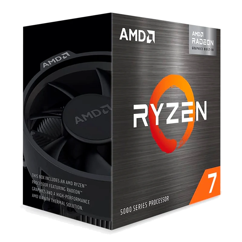 Procesador Amd Ryzen 7 5700g, 3.80 / 4.60ghz, 16mb L3, 8-core, Am4, 7nm, 65w.